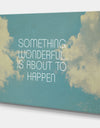 Something Wonderful - Cottage Gallery-wrapped Canvas