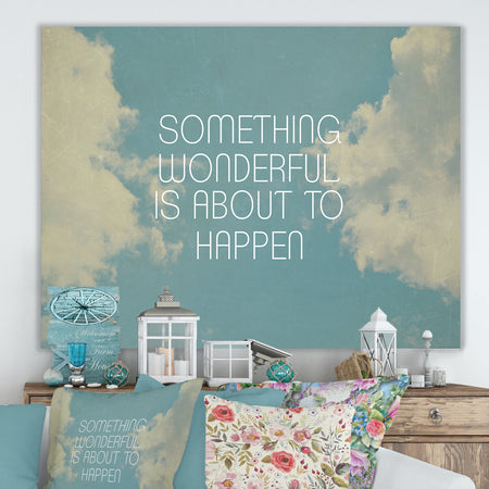 Something Wonderful - Cottage Gallery-wrapped Canvas