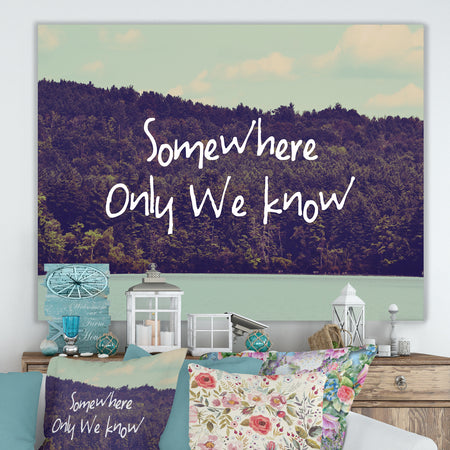 Somewhere Only We Know I - Cottage Canvas Artwork