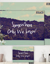 Somewhere Only We Know I - Cottage Canvas Artwork