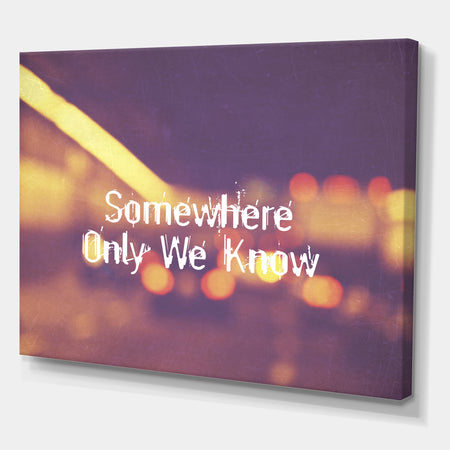 Somewhere Only We Know II - Cottage Premium Canvas Wall Art