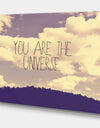 You Are The Universe - Cottage Canvas Artwork