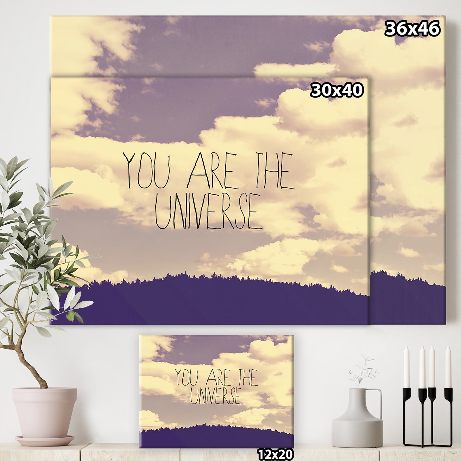You Are The Universe - Cottage Canvas Artwork