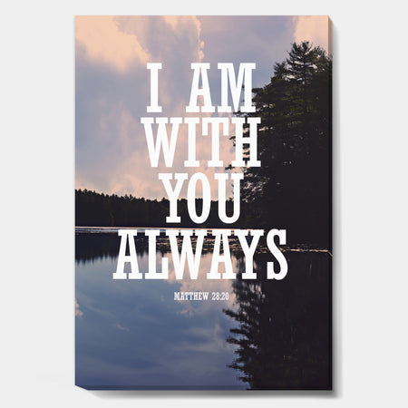 With You Always - Lake House Canvas Art Print