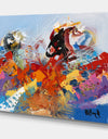Abstract Ocean Blue 02 - Modern & Contemporary Canvas Artwork