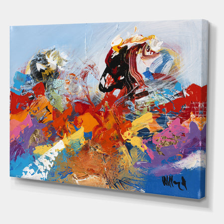 Abstract Ocean Blue 02 - Modern & Contemporary Canvas Artwork