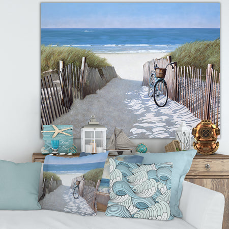 Beach Bike 2 - Canvas Art Print