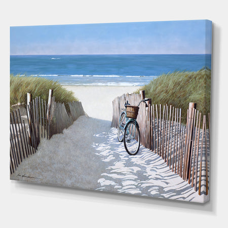 Beach Bike 2 - Canvas Art Print