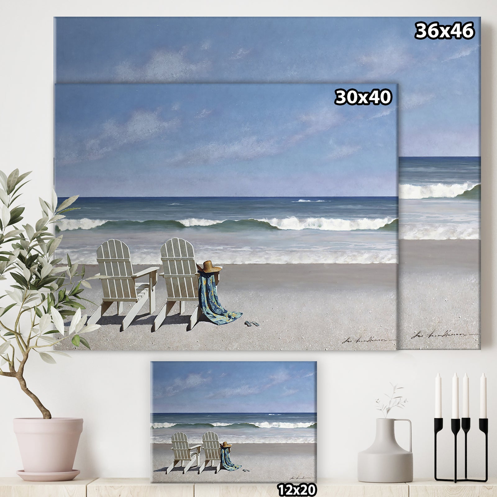 Tide Watching - Nautical & Coastal Canvas Art Print