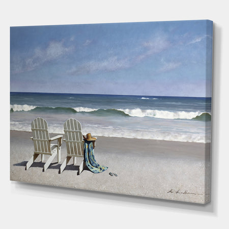 Tide Watching - Nautical & Coastal Canvas Art Print