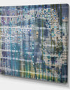 The Man In The Blue Matrix - Modern & Contemporary Premium Canvas Wall Art