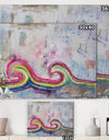 Twin Rainbow Wave - Modern & Contemporary Canvas Art Print