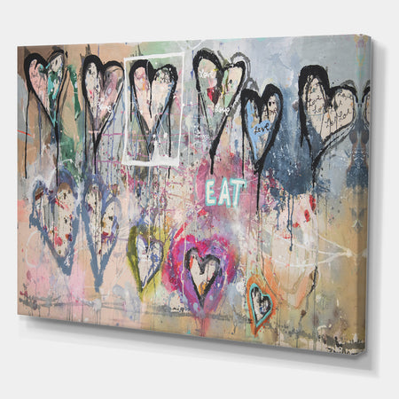 Eat Your Heart Out - Modern & Contemporary Gallery-wrapped Canvas