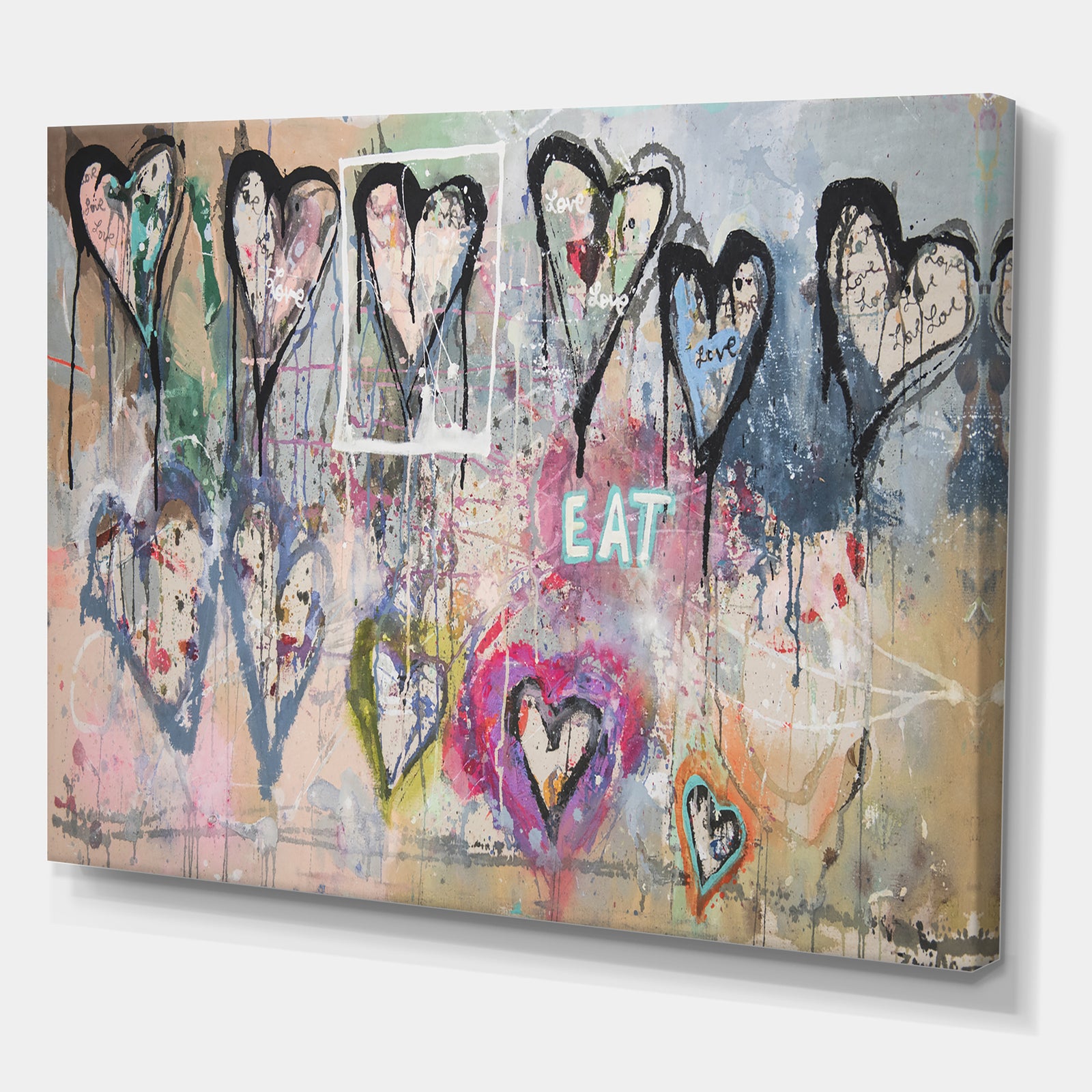 Eat Your Heart Out - Modern & Contemporary Gallery-wrapped Canvas