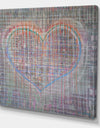 The Heart In The Matrix - Modern & Contemporary Premium Canvas Wall Art