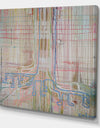 White Tree On Colorful Grid II - Modern & Contemporary Canvas Wall Art