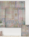White Tree On Colorful Grid II - Modern & Contemporary Canvas Wall Art