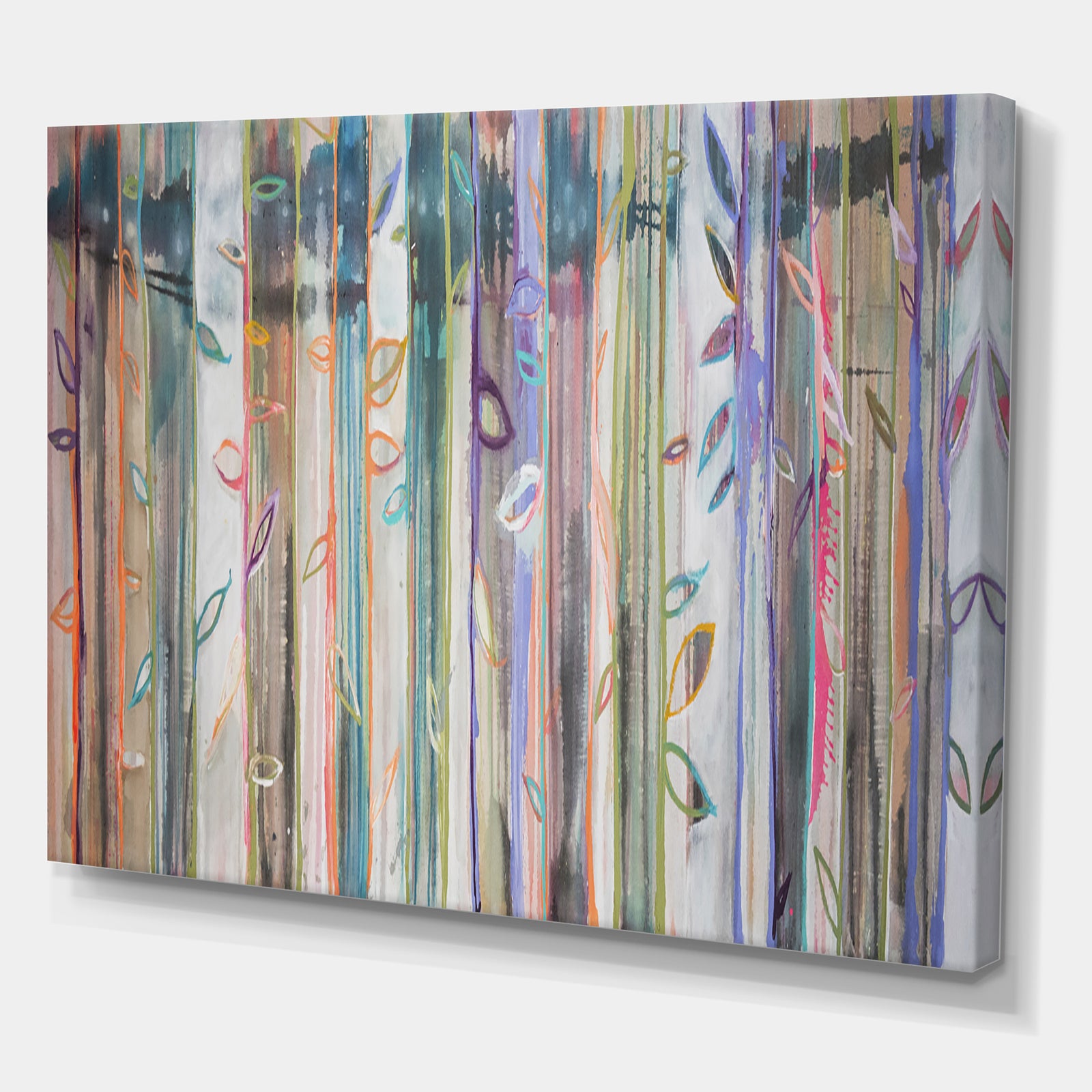 Forest Of Lines II - Cottage Canvas Art Print