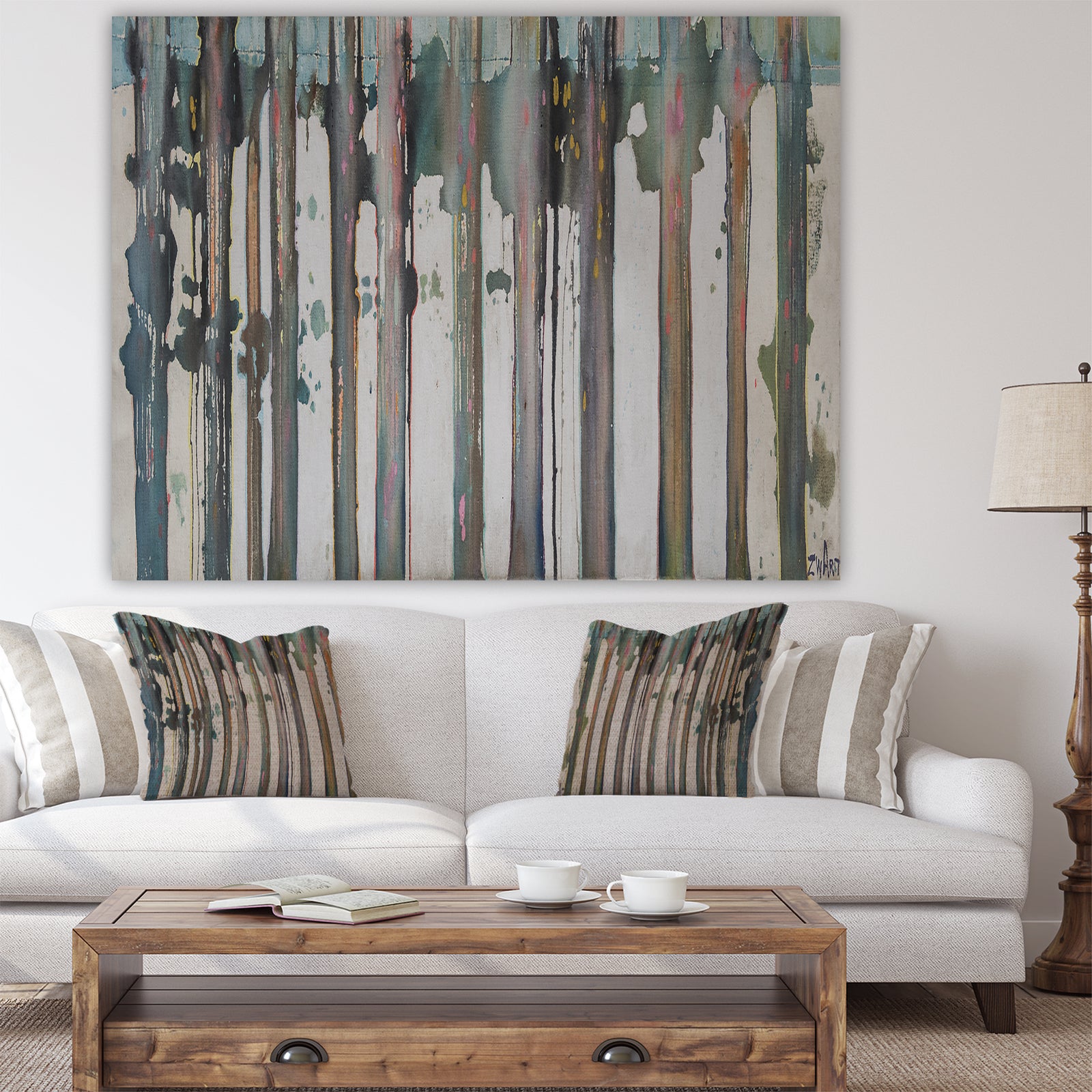Forest Of Lines I - Cottage Gallery-wrapped Canvas