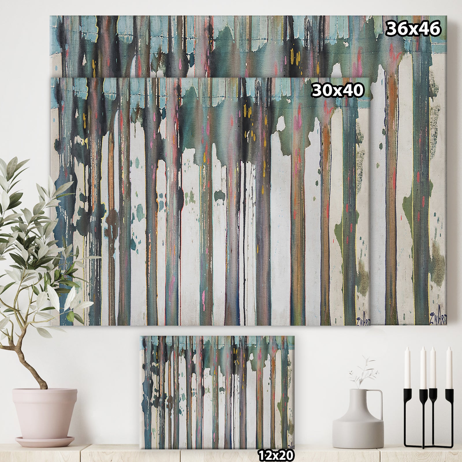 Forest Of Lines I - Cottage Gallery-wrapped Canvas