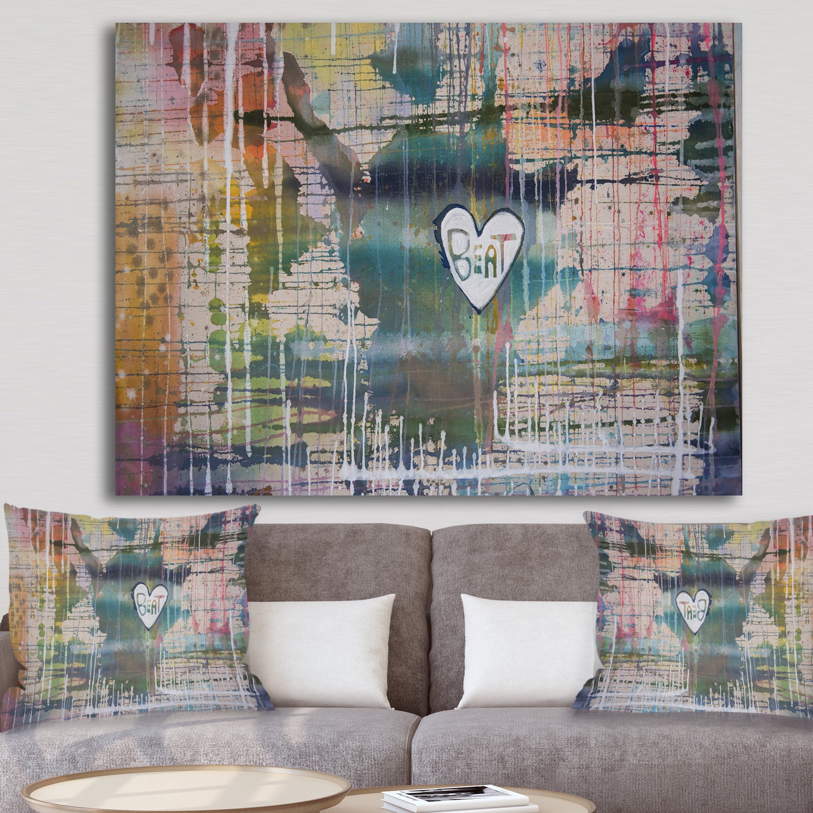 MZ Heart Beat - Modern & Contemporary Canvas Artwork