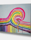 Marilyn Monroe Rainbow Wave - Nautical & Coastal Gallery-wrapped Canvas