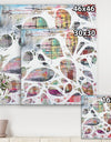 Matrix of Drops On Colorfields - Modern & Contemporary Canvas Wall Art