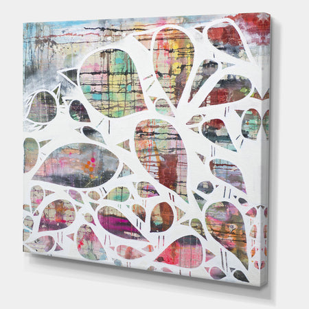 Matrix of Drops On Colorfields - Modern & Contemporary Canvas Wall Art