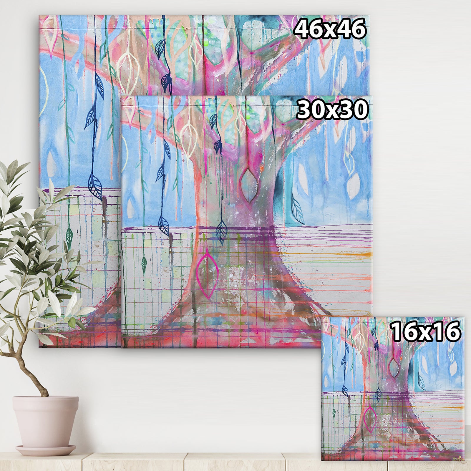 Energy Tree - Cottage Canvas Artwork