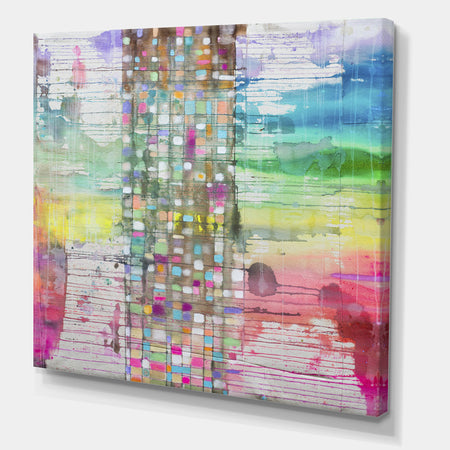 Tree Trunk Magic - Mid-Century Modern Canvas Art Print