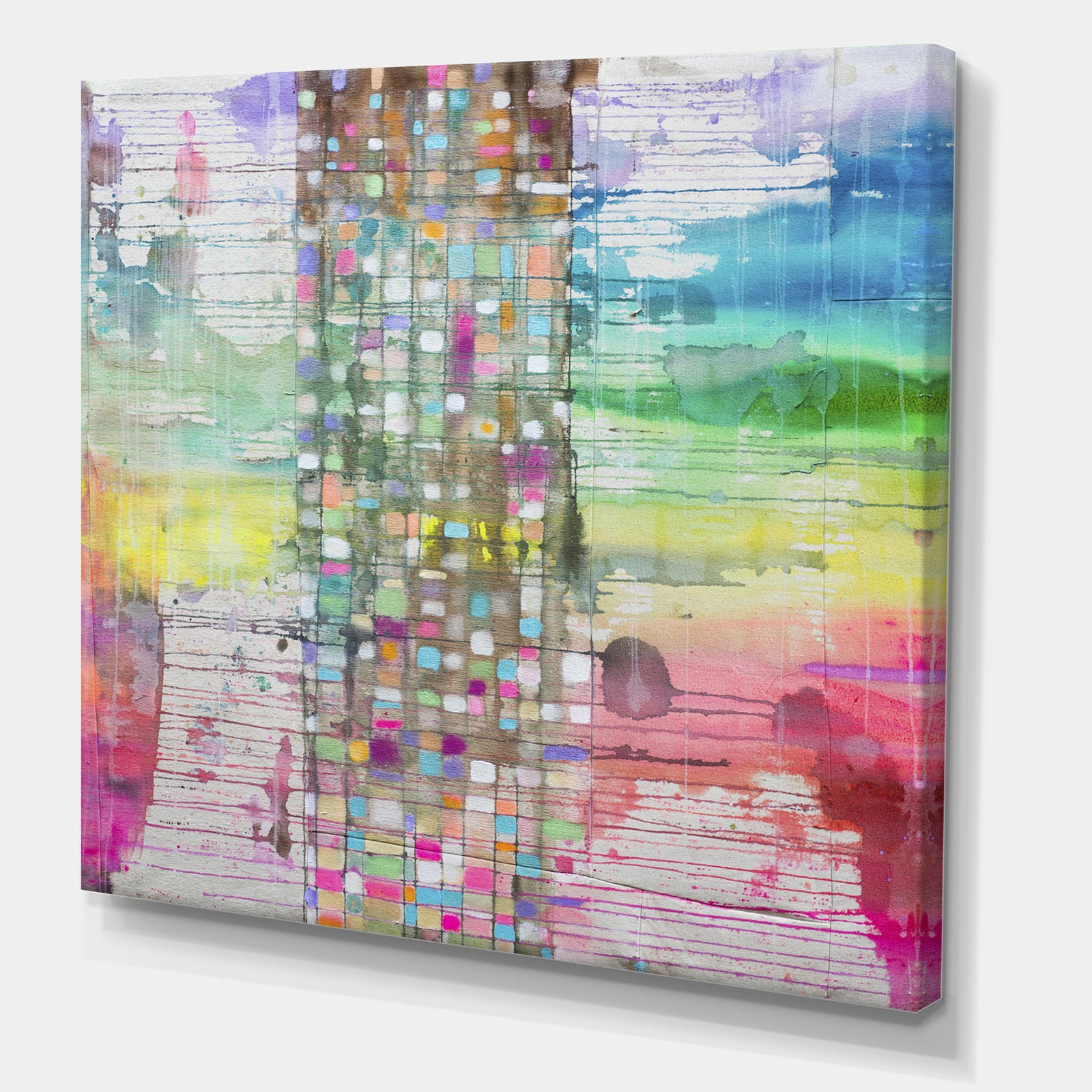 Tree Trunk Magic - Mid-Century Modern Canvas Art Print