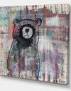 Bear Meditates - Cottage Canvas Wall Art