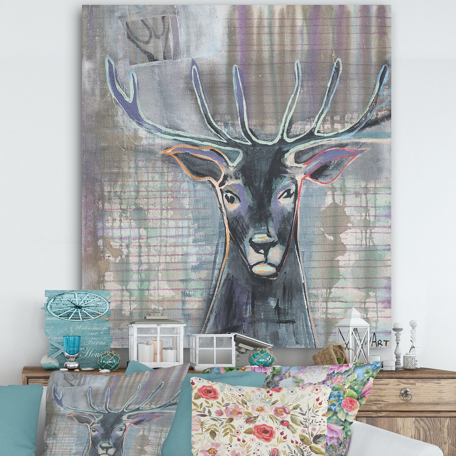 Dear Deer - Cottage Gallery-wrapped Canvas
