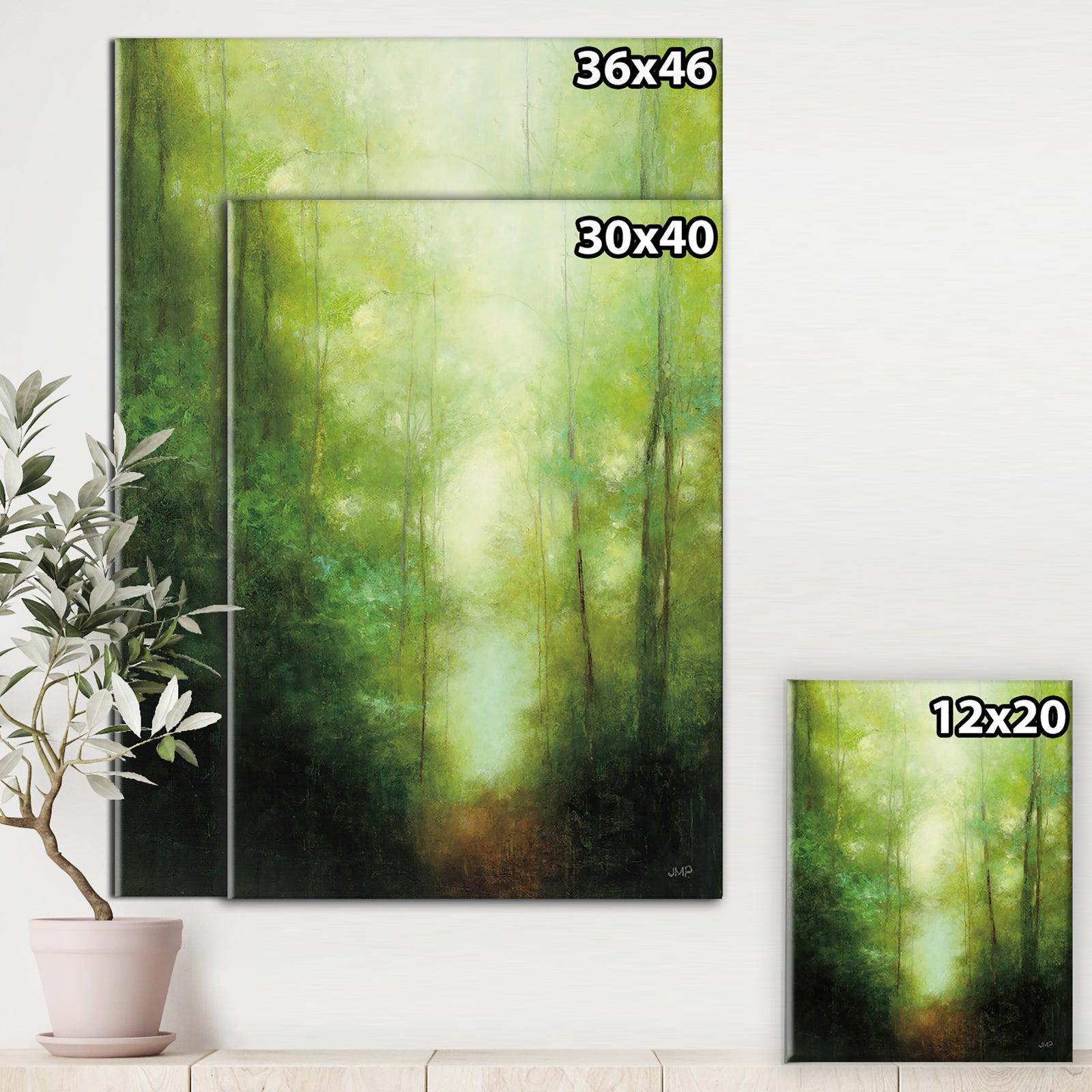 Into the Clearing Forest - Traditional Landscape Canvas Art