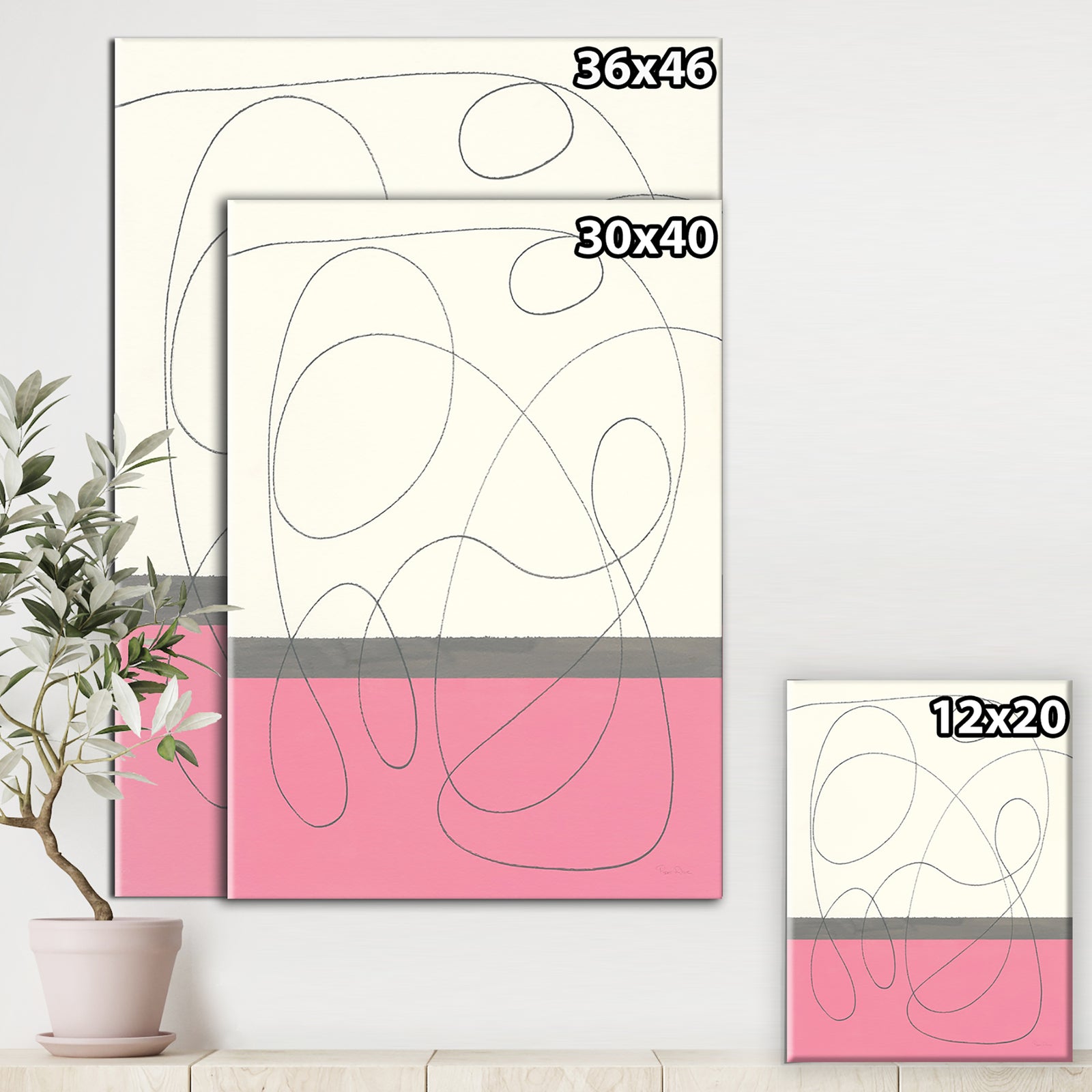 GeometricNeapolitan I - Shabby Chic Canvas Art