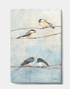 Bird Hanging on Tree I - Modern Farmhouse Gallery-wrapped Canvas