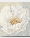 White Serene Peony - Cottage Canvas Artwork