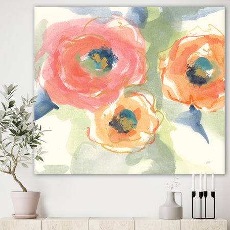 Multicolor Buttercup II - Cottage Premium Canvas Wall Art