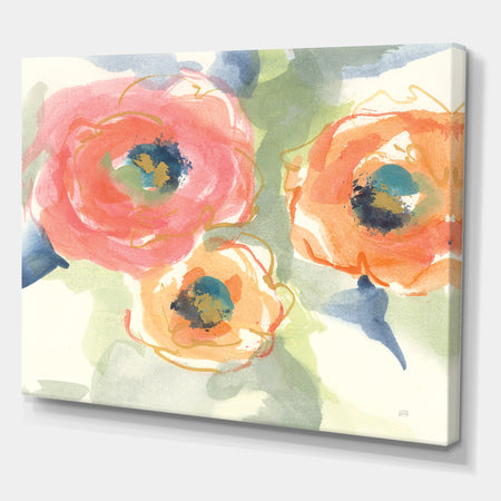 Multicolor Buttercup II - Cottage Premium Canvas Wall Art