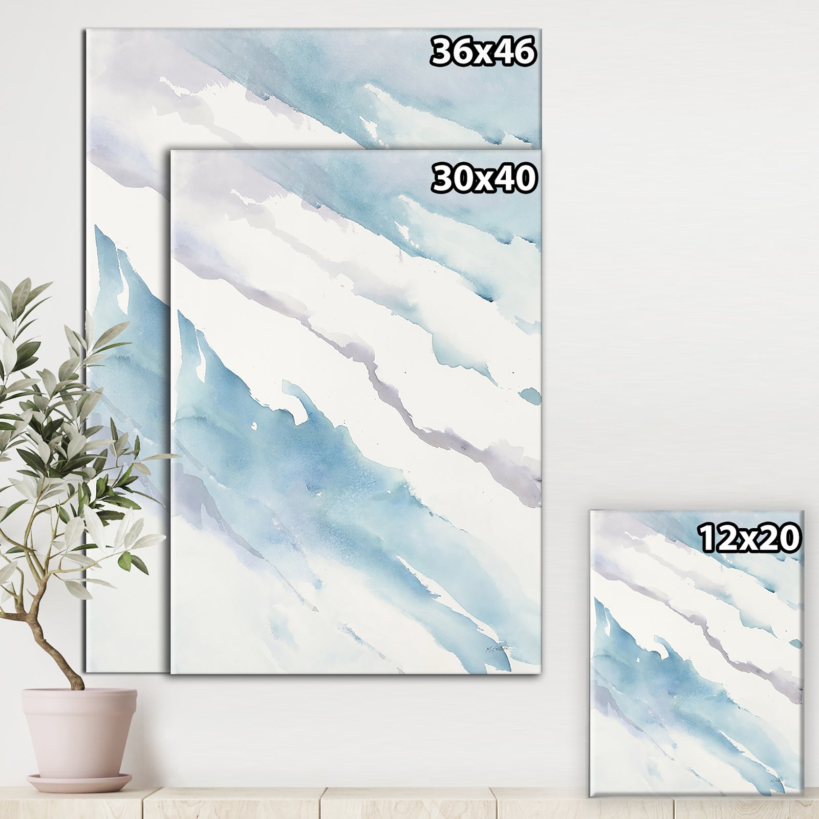 Modern Abstract Drift - Cottage Canvas Art