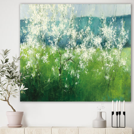Green Mountain Spring - Cottage Premium Canvas Wall Art