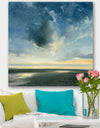 Blue Coastal Sunrise - Landscape & Nature Gallery-wrapped Canvas