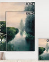 Twilight Fog Lakeshore - Landscape & Nature Canvas Art