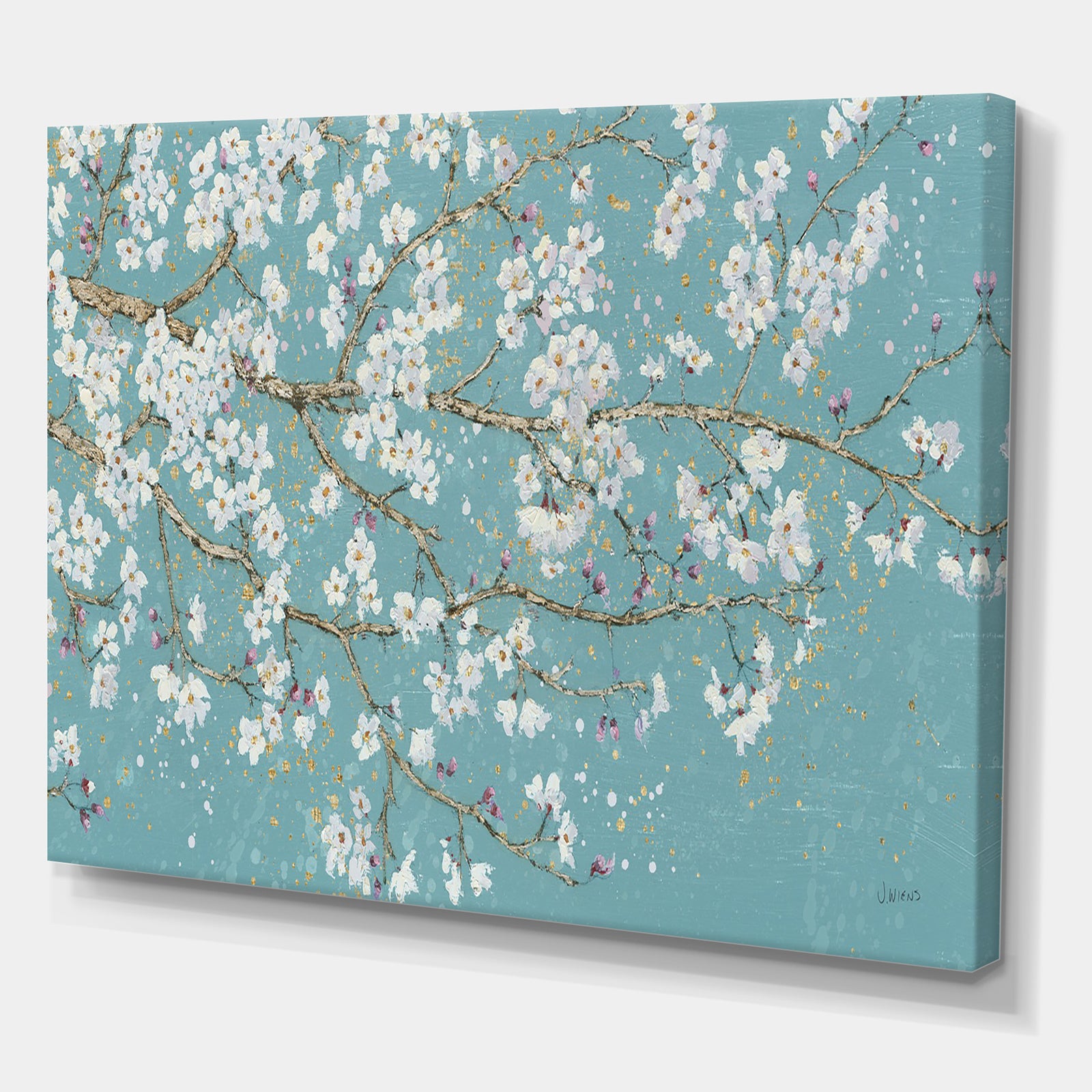 Blue April Tree - Traditional Gallery-wrapped Canvas