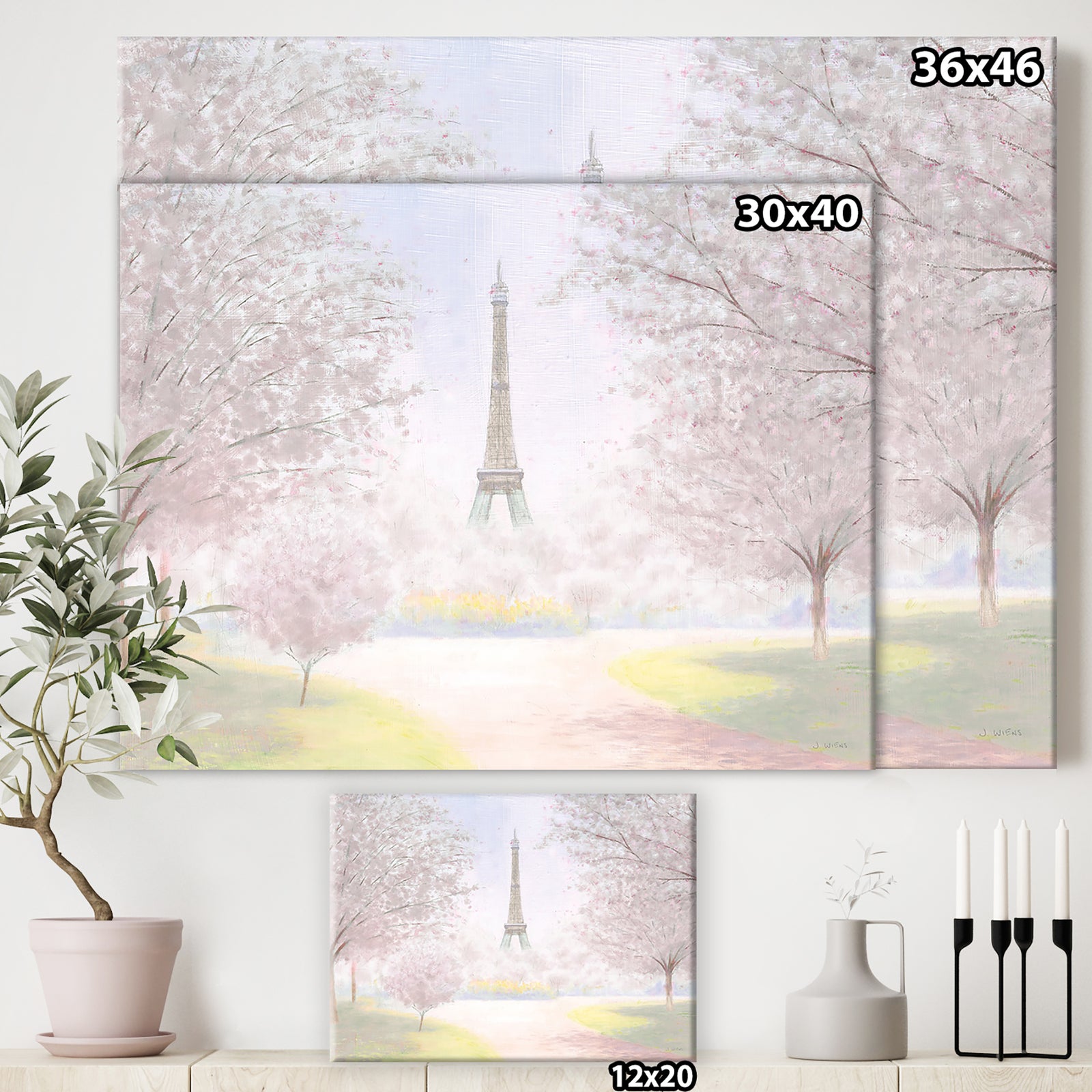 Pretty Paris - Landscape Canvas Art