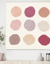 Unique Beige Circle Designs - Modern Transitional Gallery-wrapped Canvas