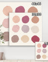 Unique Beige Circle Designs - Modern Transitional Gallery-wrapped Canvas