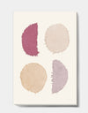 Unique Beige Circle Designs II - Modern Transitional Canvas Artwork