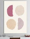 Unique Beige Circle Designs II - Modern Transitional Canvas Artwork