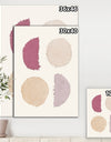 Unique Beige Circle Designs II - Modern Transitional Canvas Artwork